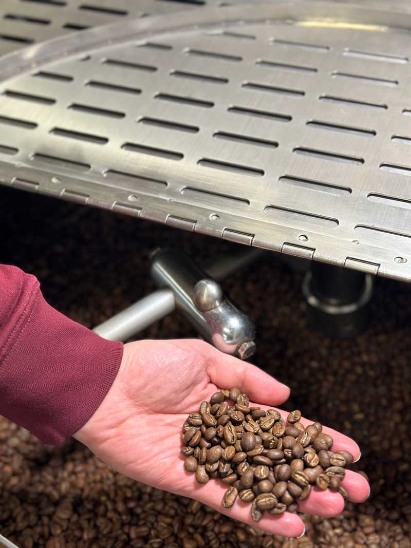 Roasting Coffee Beens at Philo Coffee